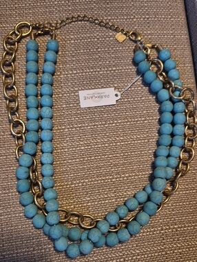Park Lane Turquoise Beaded Layered Necklace with Gold-Tone Chain